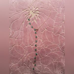 Green Onyx Chain Lariat Necklace 14k gold filled